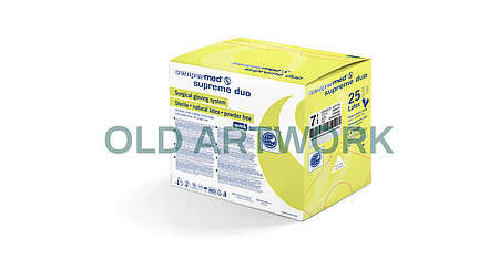Sempermed Supreme duo sterile latex surgical glove dispenser