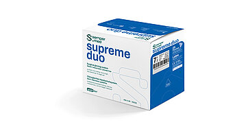 Sempermed Supreme duo sterile latex surgical glove dispenser