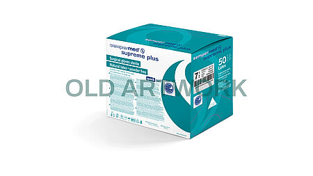 Sempermed Supreme plus sterile latex surgical glove dispenser
