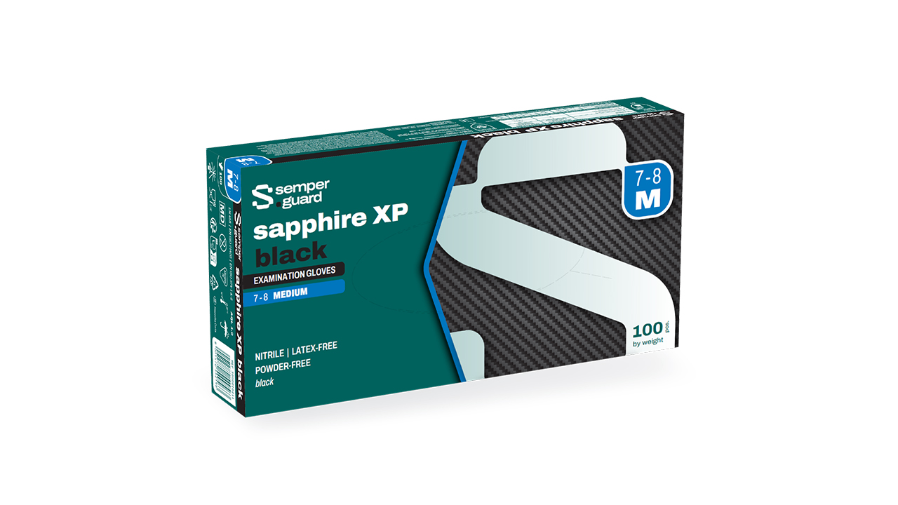 semperguard® sapphire XP black | Sempermed Gloves